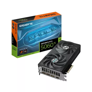 GIGABYTE GeForce RTX 5060 Ti EAGLE OC 16G grafische kaart - 16 GB GDDR7, 128 bit, PCI-E 5.0, 2617 MHz kerntakt, 3 x DisplayPort, 1 x HDMI, GV-N506TEAGLE OC-16GD