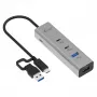 i-tec Metal Universele oplaadhub 2xUSB-C + 2x USB-A-poort + Power Delivery 85W