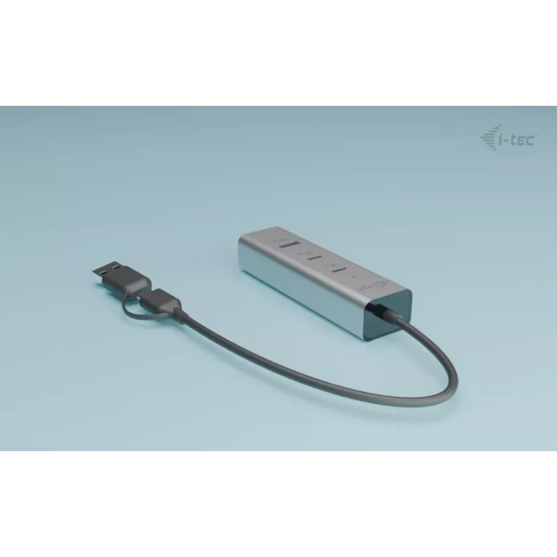 i-tec Metal Universele oplaadhub 2xUSB-C + 2x USB-A-poort + Power Delivery 85W