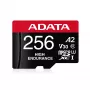 MicroSDXC-geheugenkaart ADATA 256 GB AUSDX256GUI3V30SHA2-RA1 UHS-I Klasse 10 V30 (lezen 100 MB/s, schrijven 80 MB/s) met SD-adapter