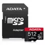 MicroSDXC-geheugenkaart ADATA 512GB UHS-I U3 V30 Klasse 10 A2, 100/85 MB/s, waterdicht