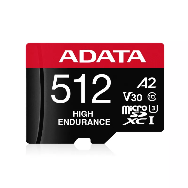 MicroSDXC-geheugenkaart ADATA 512GB UHS-I U3 V30 Klasse 10 A2, 100/85 MB/s, waterdicht