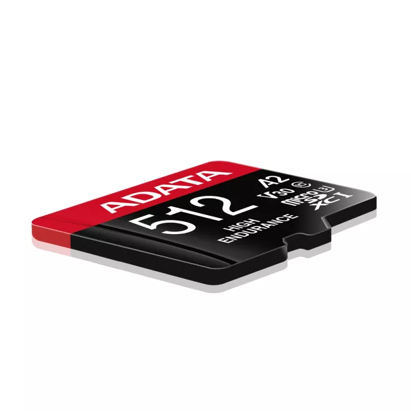 MicroSDXC-geheugenkaart ADATA 512GB UHS-I U3 V30 Klasse 10 A2, 100/85 MB/s, waterdicht