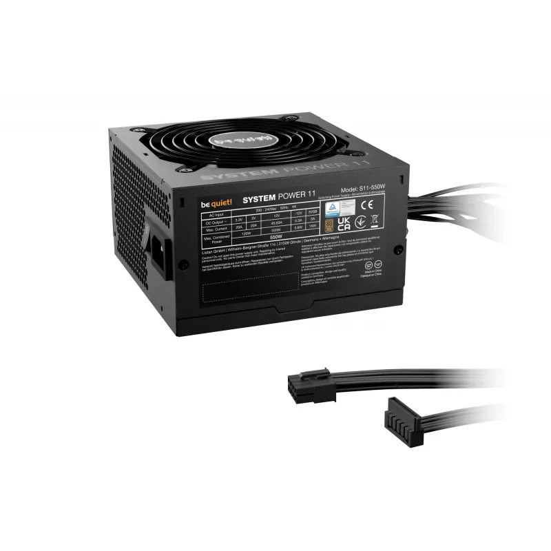 be quiet! System Power 11 550W pc-voeding 20+4-pins ATX ATX zwart