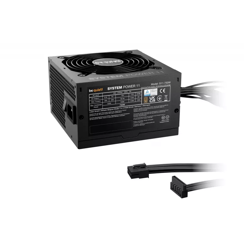 be quiet! System Power 11 750W voeding 20+4 pin ATX ATX zwart