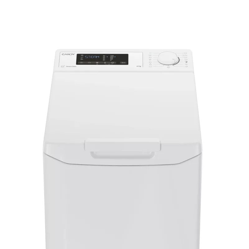Candy TCAS265D3-S wasmachine bovenlader 6 kg 1200 t/min wit