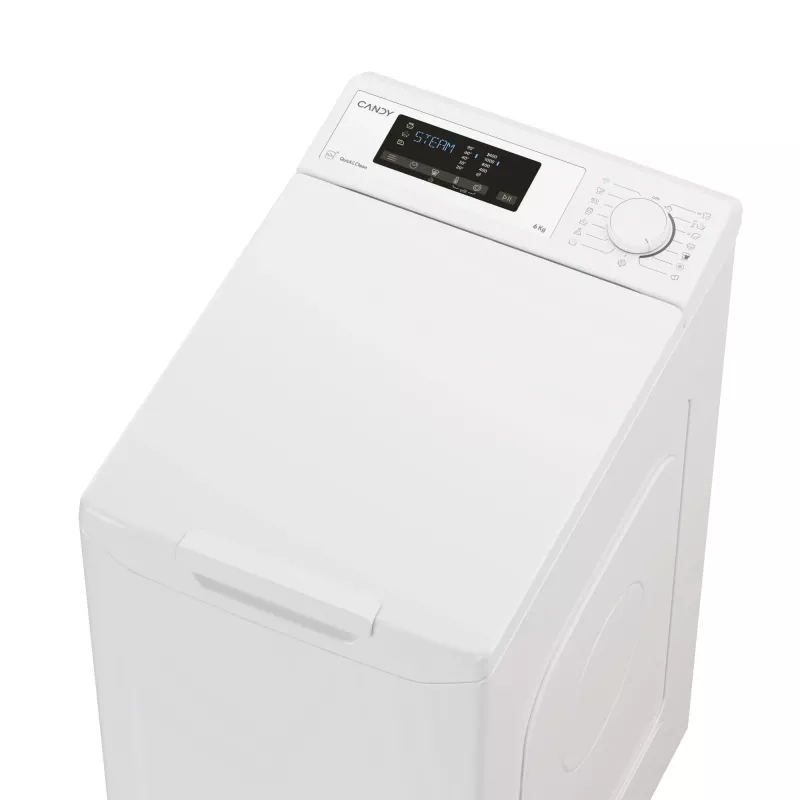 Candy TCAS265D3-S wasmachine bovenlader 6 kg 1200 t/min wit