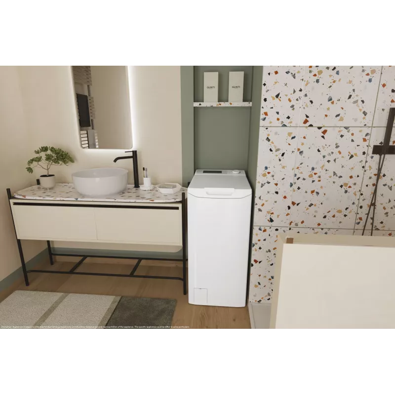Candy TCAS265D3-S wasmachine bovenlader 6 kg 1200 t/min wit
