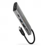 Axagon HMC-5G21 USB 10Gbps-hub, 2x USB-A, 2x USB-C, HDMI 4k/30Hz, PD 60W, USB-C-kabel