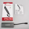 Axagon HMC-5G21 USB 10Gbps-hub, 2x USB-A, 2x USB-C, HDMI 4k/30Hz, PD 60W, USB-C-kabel