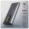 Axagon EEM2-SD2 USB-C 10Gbps - M.2 NVMe & SATA SSD DISPLAY-behuizing