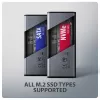 Axagon EEM2-SD2 USB-C 10Gbps - M.2 NVMe & SATA SSD DISPLAY-behuizing