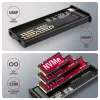 Axagon EEM2-SD2 USB-C 10Gbps - M.2 NVMe & SATA SSD DISPLAY-behuizing