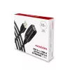 Axagon ADR-207 USB-verlengkabel 7,5 m USB 2.0 zwart