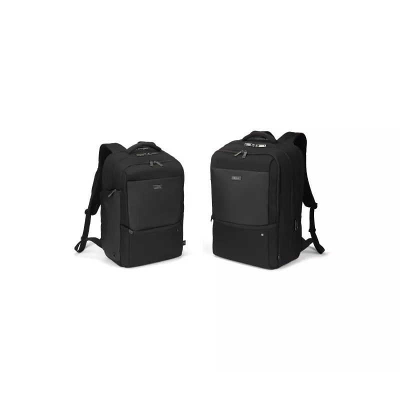 DICOTA Five – 15-17.3in notebook-rugzak – zwart / 900d gerecycled PET-polyester