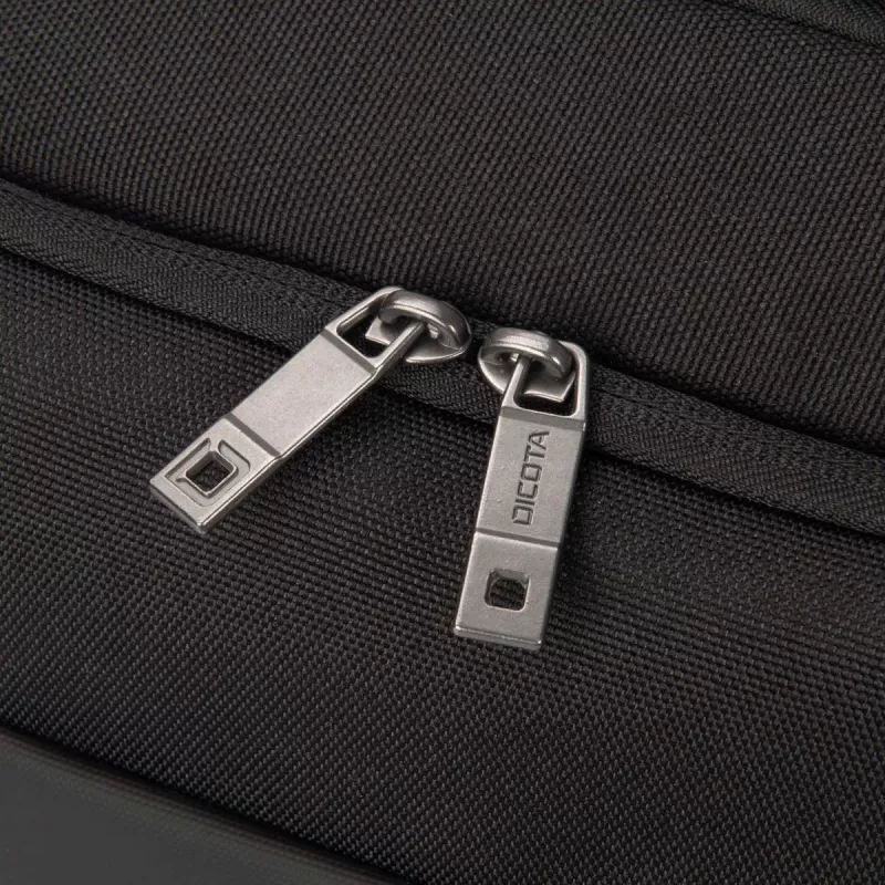 DICOTA Top Traveller Dual Five - 14-16 inch notebook-tas - zwart / 900d gerecycled PET-polyester