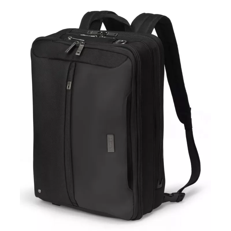 DICOTA Top Traveller Dual Five - 14-16 inch notebook-tas - zwart / 900d gerecycled PET-polyester
