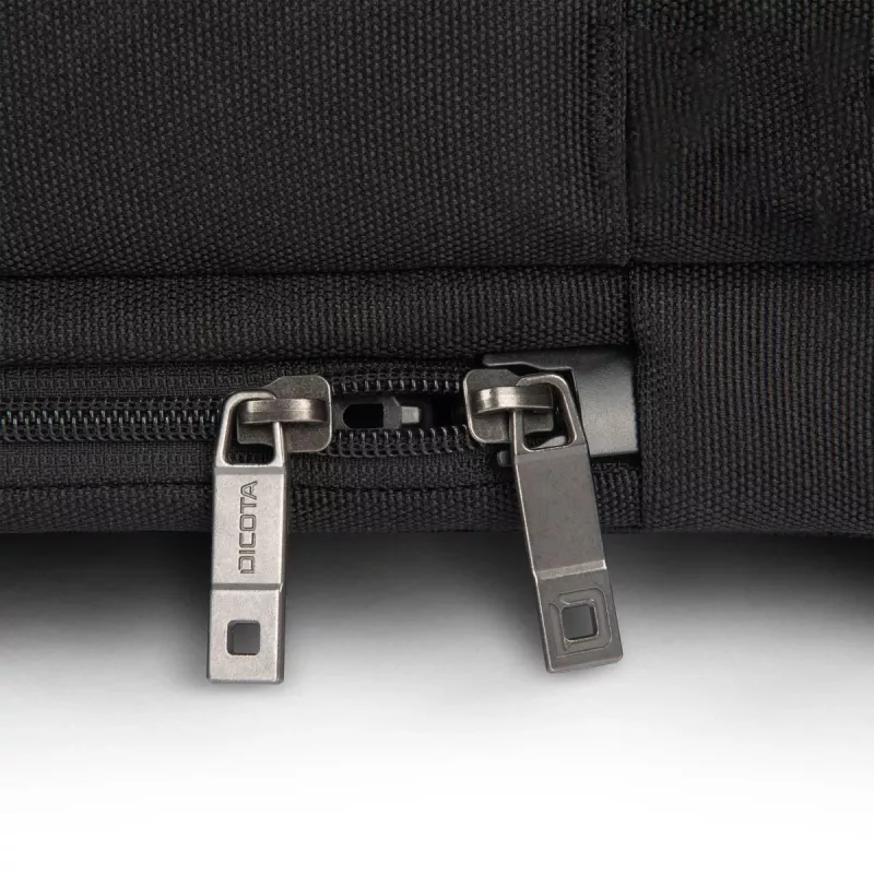 DICOTA Top Traveller Five - 12-14 inch notebook-tas - zwart / 900d gerecycled PET-polyester