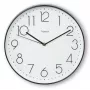 Quartz horloge Hama Corsica rond zwart wit batterij AA 30 cm