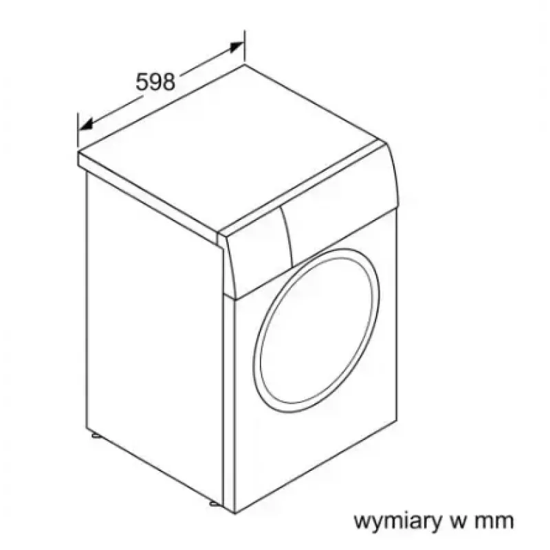 Frontlader wasmachine Bosch WAN2405MPL, 7 kg, 1200 t/min, energie-efficiëntieklasse A, LED-display, wit