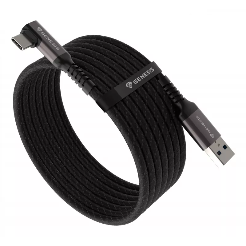 GENESIS NVC-2220 USB-kabel USB 3.2 Gen 1 (3.1 Gen 1) 3 m USB A USB C zwart, grijs
