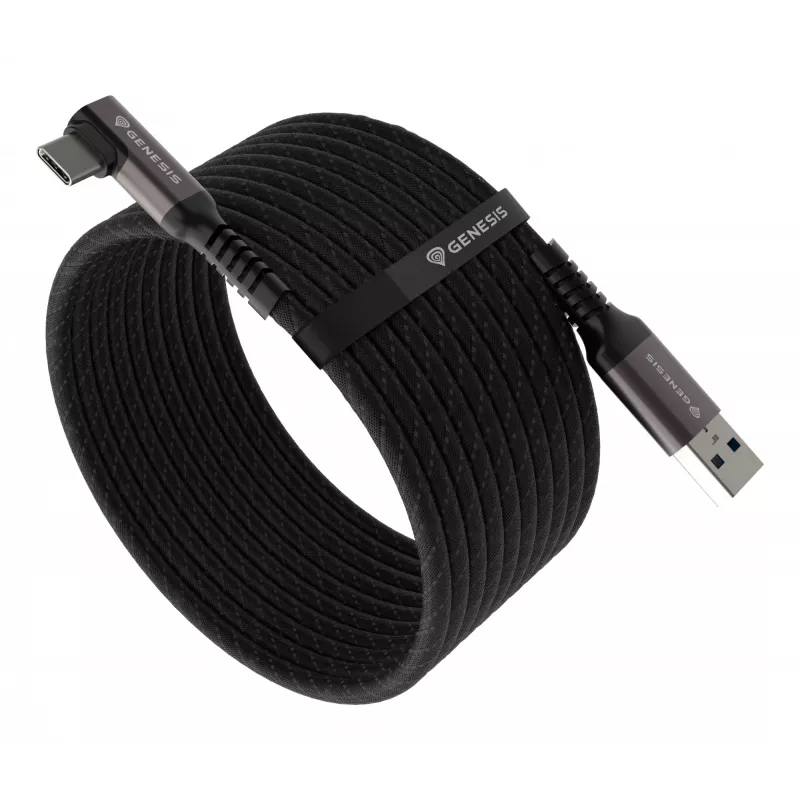GENESIS NVC-2221 USB-kabel USB 3.2 Gen 1 (3.1 Gen 1) 5 m USB A USB C zwart, grijs