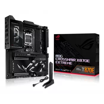 Moederbord ASUS ROG CROSSHAIR X870E EXTREME — AMD X870E, socket AM5, Extended ATX, DDR5, 4 DIMM, Wi‑Fi 7, 5 Gb LAN, 5x M.2