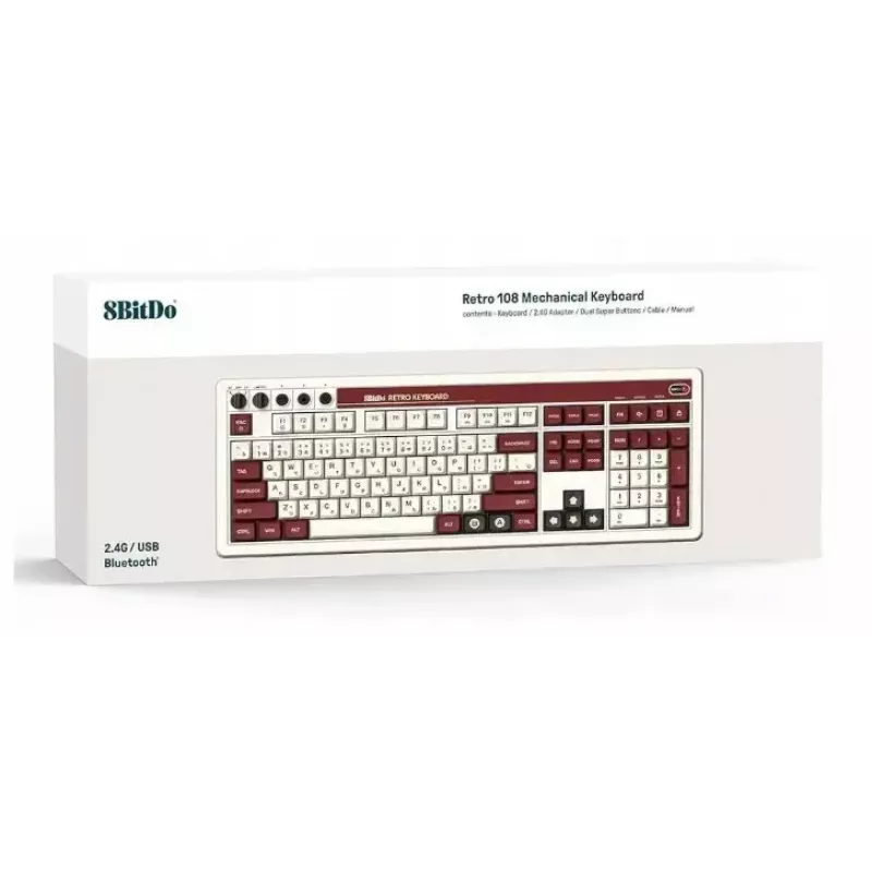 Mechanisch toetsenbord 8Bitdo RET00493 RGB-achtergrondverlichting compact