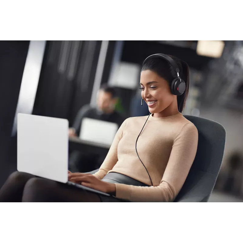 Jabra Evolve2 40 SE headset bedraad hoofdband gesprekken/muziek USB Type-C / USB Type-A zwart