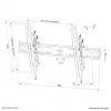 Neomounts WL35S-850BL18 tv-muurbeugel 43-86 inch - kantelbaar - vergrendelbaar - snelle installatie
