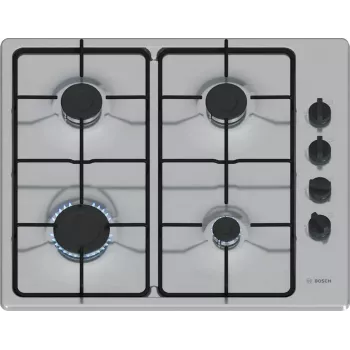 Bosch Serie 2 PBP6B5K80 kookplaat roestvrij staal inbouw 60 cm gas 4 zones
