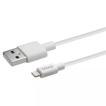 USB-kabel Savio CL-192 1m USB A USB 2.0 wit