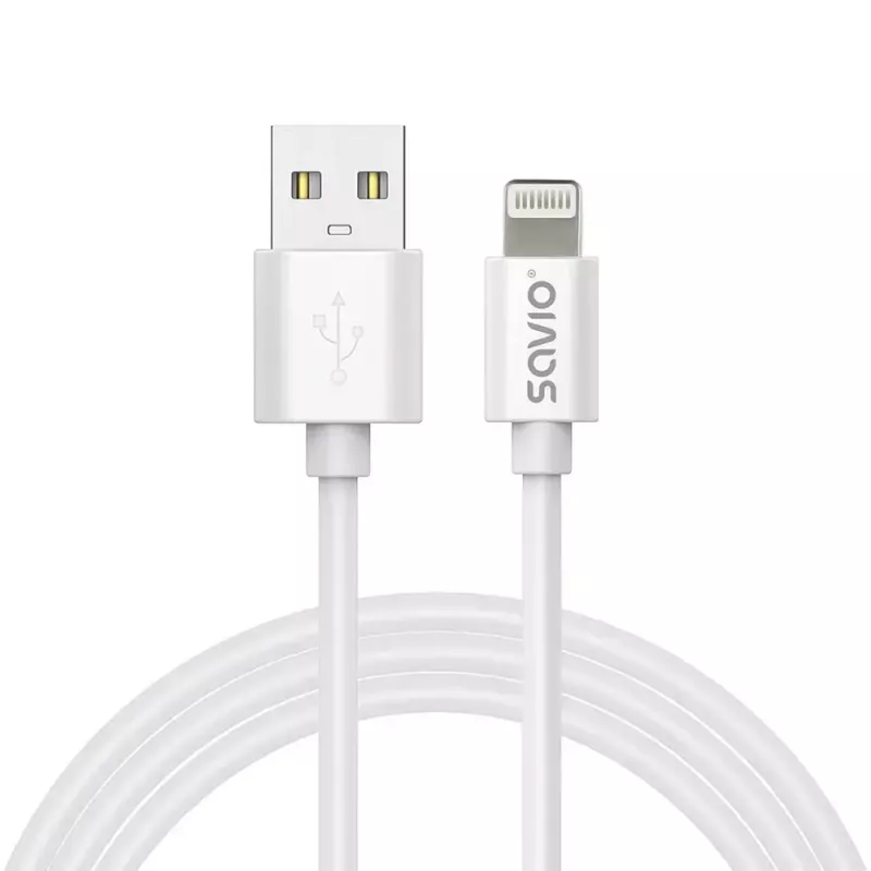 USB-kabel Savio CL-192 1m USB A USB 2.0 wit