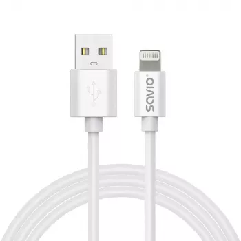USB-kabel Savio CL-192 1m USB A USB 2.0 wit