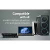 ITEC i-tec USB-C KVM Dock PRO voor drie hosts, dual-video, 2x Power Delivery (max. 92W), USB 3.2, 10 Gbit/s, Gigabit-Ethernet