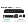 ITEC i-tec USB-C KVM Dock PRO voor drie hosts, dual-video, 2x Power Delivery (max. 92W), USB 3.2, 10 Gbit/s, Gigabit-Ethernet