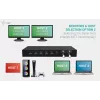 ITEC i-tec USB-C KVM Dock PRO voor drie hosts, dual-video, 2x Power Delivery (max. 92W), USB 3.2, 10 Gbit/s, Gigabit-Ethernet