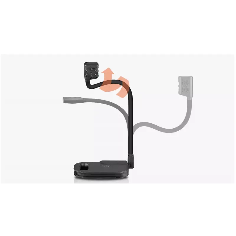 AVer AVerVision U50+ documentcamera, 8 MP CMOS, 1080p, 60 fps, 16x digitale zoom, USB 2.0, zwart