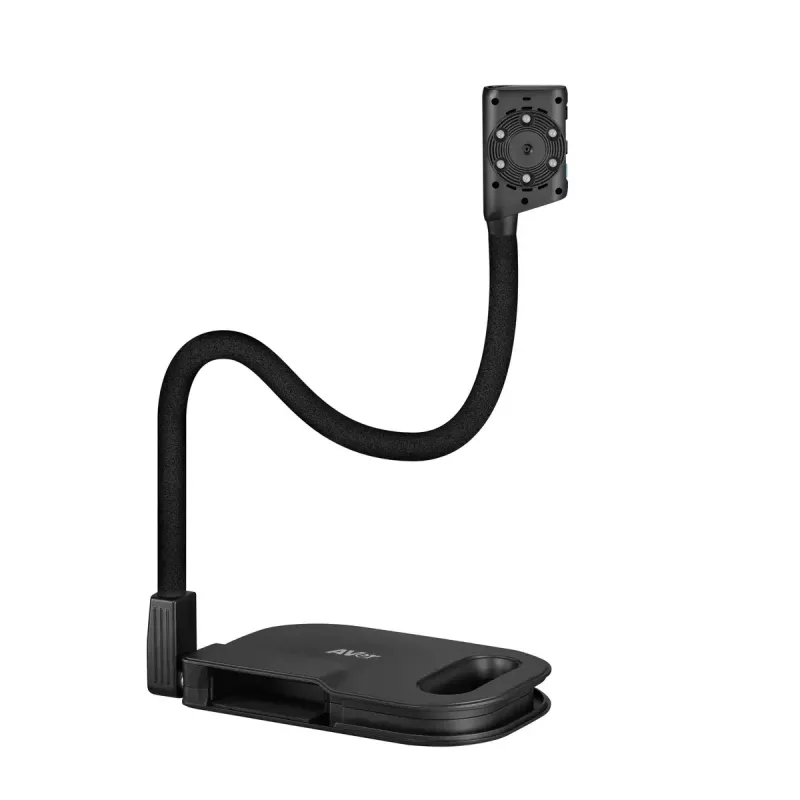 AVer AVerVision U50+ documentcamera, 8 MP CMOS, 1080p, 60 fps, 16x digitale zoom, USB 2.0, zwart