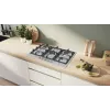 Bosch Serie 4 PGQ7B5K90 kookplaat RVS inbouw 75 cm gas 5 zone(s)