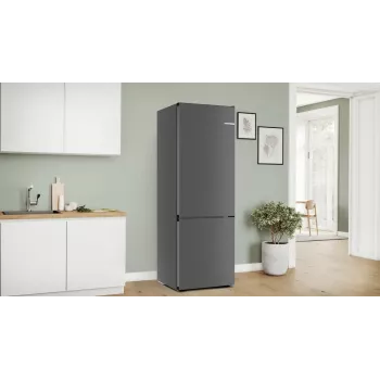 Koel-vriescombinatie Bosch Serie 4 KGN49OCAF, vrijstaand, 440 L totaalvolume, antraciet, No Frost