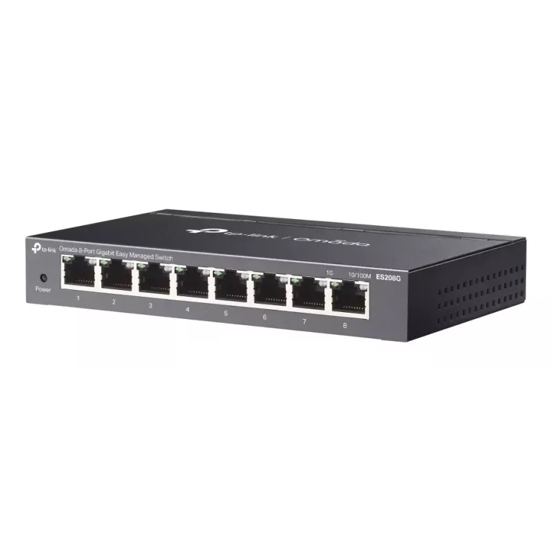 TP-Link Omada ES208G netwerkswitch managed L2 Gigabit Ethernet (10/100/1000) zwart