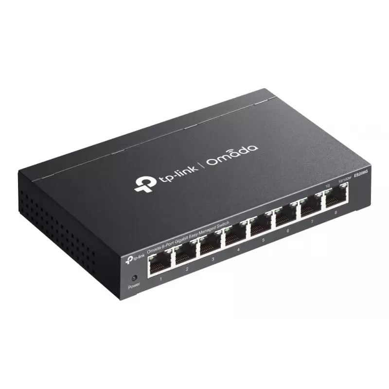 TP-Link Omada ES208G netwerkswitch managed L2 Gigabit Ethernet (10/100/1000) zwart