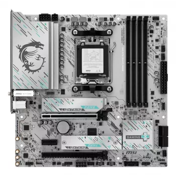 Moederbord MSI B850M GAMING PLUS WIFI — AMD B850, socket AM5, micro ATX, DDR5, 4x DIMM, 3x M.2, Wi‑Fi 7, 5 Gb LAN