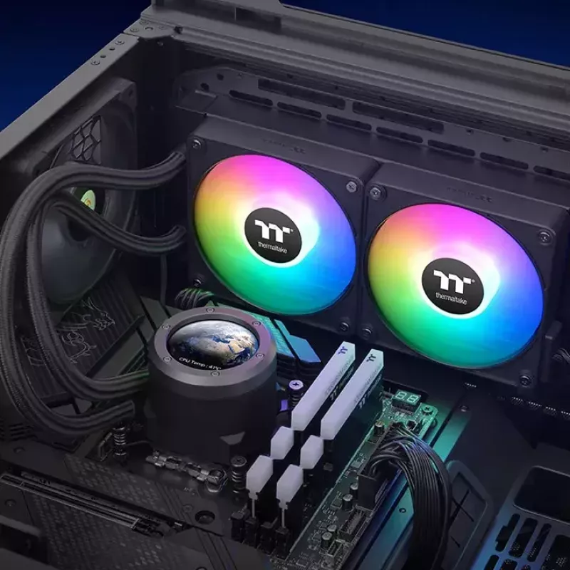 Vloeistofkoelingsset Thermaltake CL-W414-PL12SW-A 12 cm zwart