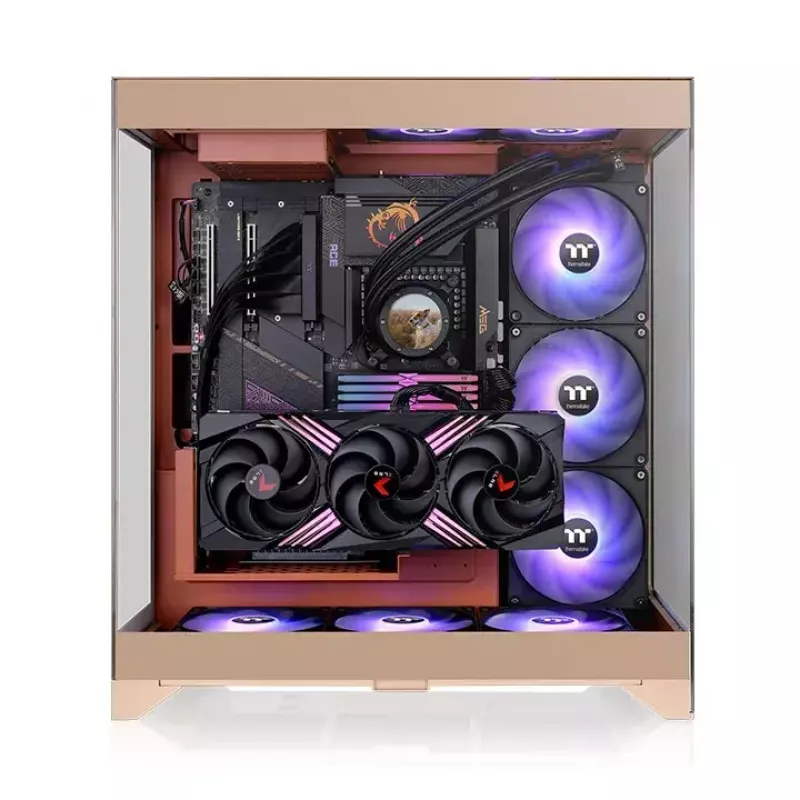 Pc-behuizing Thermaltake CTE E550 TG midi tower zand