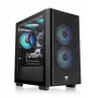 Pc-behuizing Thermaltake Versa H16 TG ARGB micro tower zwart