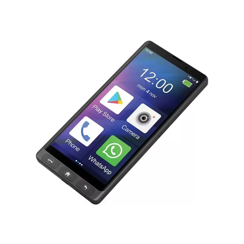 MAXCOM MS601 4G smartphone voor senioren, 6 inch, 4GB/64GB, Android 14, zwart
