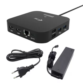 USB-C Dual HDMI-adapter ITEC C31DUALHDMIDPD100 — dual HDMI 4K@60Hz, USB-C Power Delivery 100W