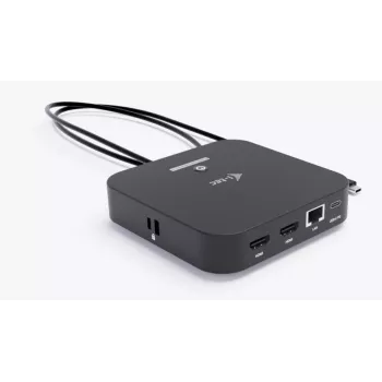 USB-C Dual HDMI-adapter ITEC C31DUALHDMIDPD100 — dual HDMI 4K@60Hz, USB-C Power Delivery 100W